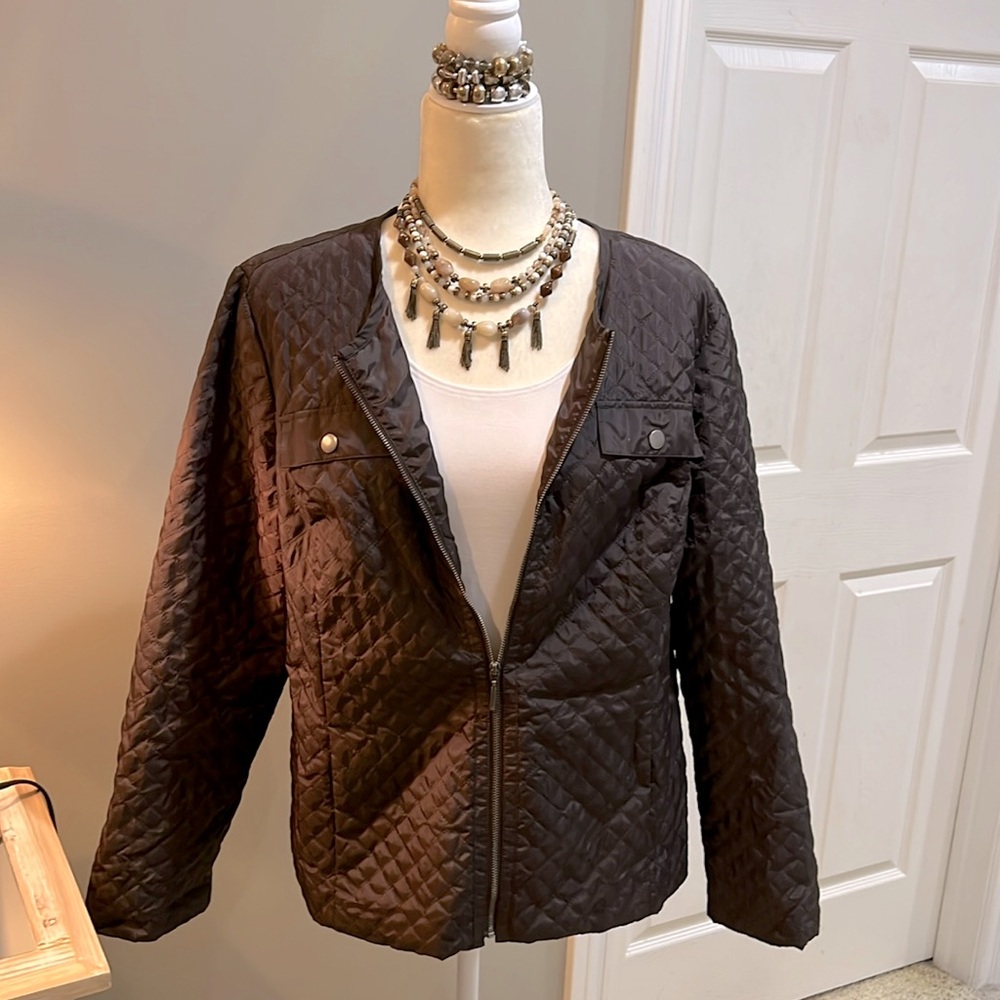 CHICO’S Lightweight Quilted Jacket - Size 2
